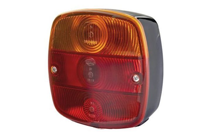 Lampe hinten L/R (P21W/R10W, 24V, gelb/rot, mit Blinker, mit Bremsleuchte, st...