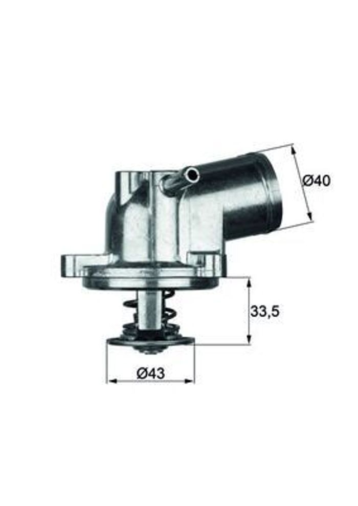 Kühlmittelthermostat (71°C) passt zu: MERCEDES 124 (C124), 124 (W124), 124 T-...