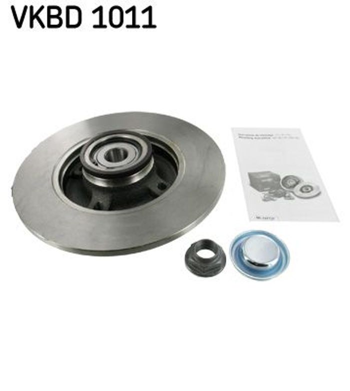Bremsscheibe mit Lager hinten L/R passt zu: CITROEN C4, C4 I; PEUGEOT 207, 30...