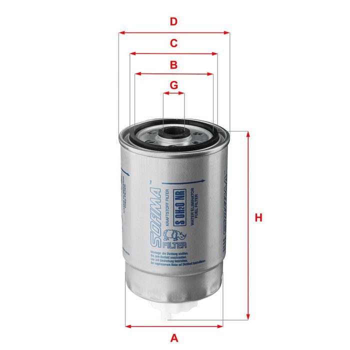 Kraftstofffilter passt zu: ALFA ROMEO 145, 146, 147, 156, 166; CITROEN JUMPER...