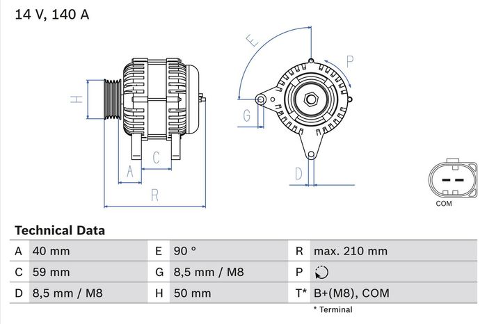 Alternator (14V, 140A, runderneuert) passt zu: AUDI A4 ALLROAD B8, A4 B8, A5,...