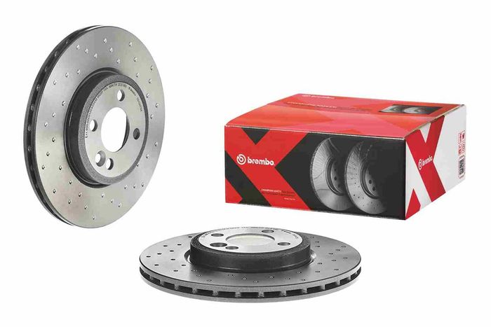 Bremsscheibe, BREMBO Xtra, Gelocht, vorne ; L/R, außendurchmesser 294 mm, dic...