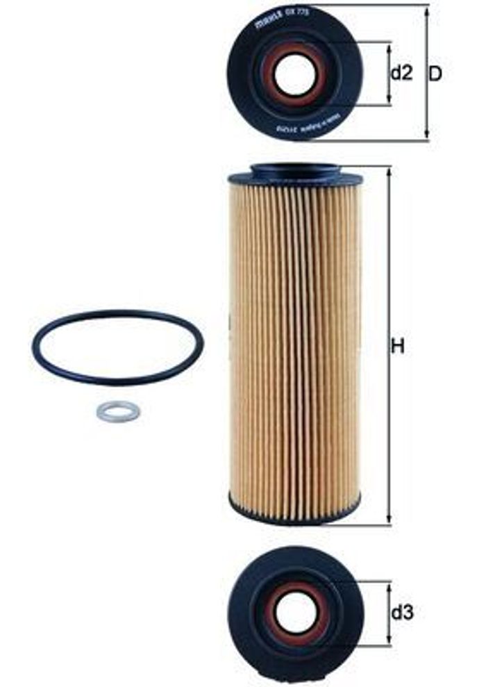 Ölfilter passt zu: HYUNDAI IX55; KIA BORREGO 3.0D 11.07