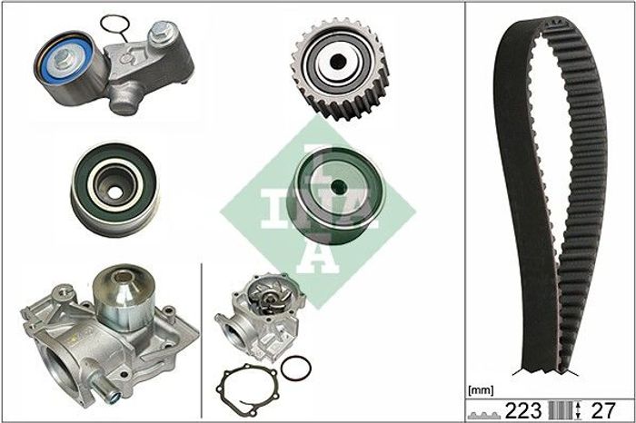 Ventilsteuerung Satz (Riemen + Rolle + Flüssigkeitspumpe) passt zu: SUBARU FO...