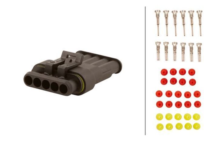 Leitungsverbindung (steckdose+stecker, anzahl der Pins: 5, steckverbindertyp:...