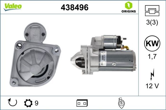 Anlasser (12V, 1,7kW, (en) new with a deposit) passt zu: FIAT DUCATO 2.3D 07.06