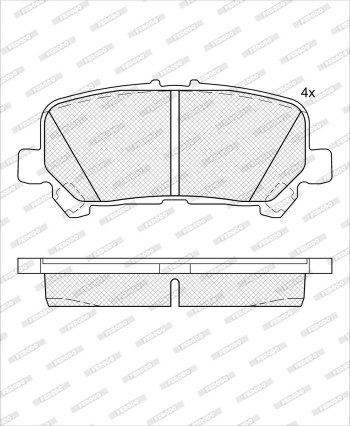 Bremsbelagsatz hinten , passt zu: TOYOTA HIACE VI 2.8D 05.19