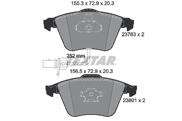 Bremsbelagsatz vorne , passt zu: AUDI A4 B5, A4 B7, A6 ALLROAD C6, A6 C6, A8...