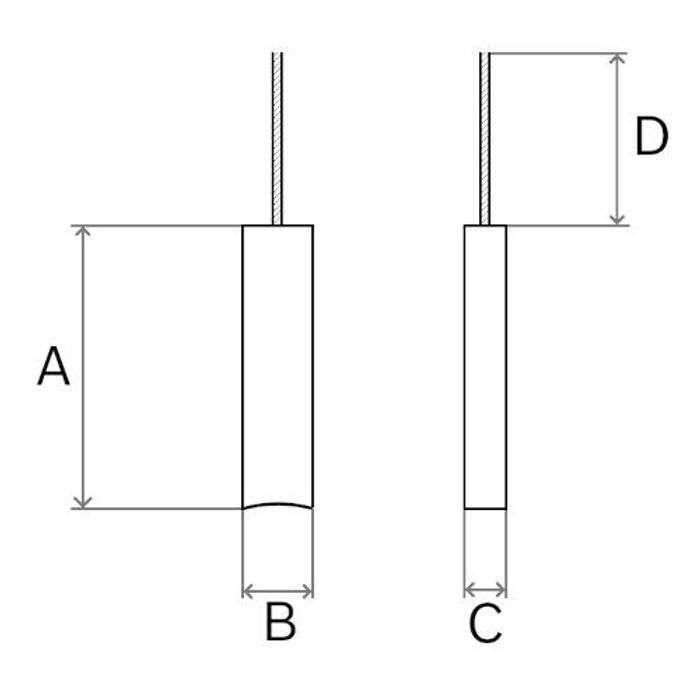 Lichtmaschinenbürste (4x6x16,5, 14V) passt zu: AUDI; DAEWOO; FORD; MERCEDES; VW