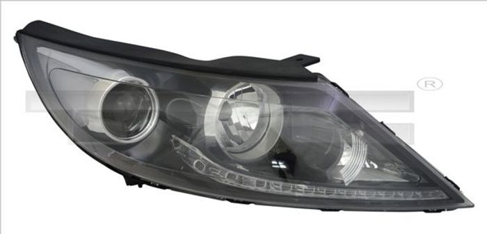 Scheinwerfer R (H7/H7/LED, elektrisch, mit motor, einsatzfarbe: schwarz) pass...