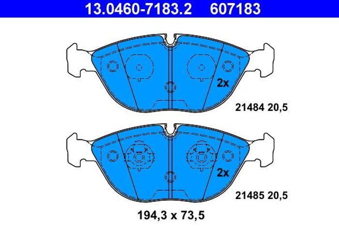 Bremsbelagsatz vorne , passt zu: MERCEDES C (W202), C T-MODEL (S202), CLK (A2...
