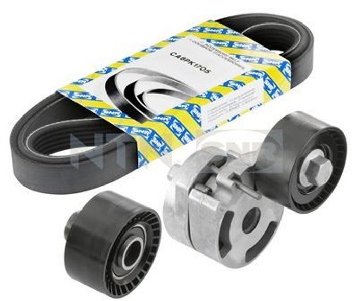 Satz der Rippenriemen (mit Rollen) passt zu: CITROEN BERLINGO, C3 I, C5 II, X...