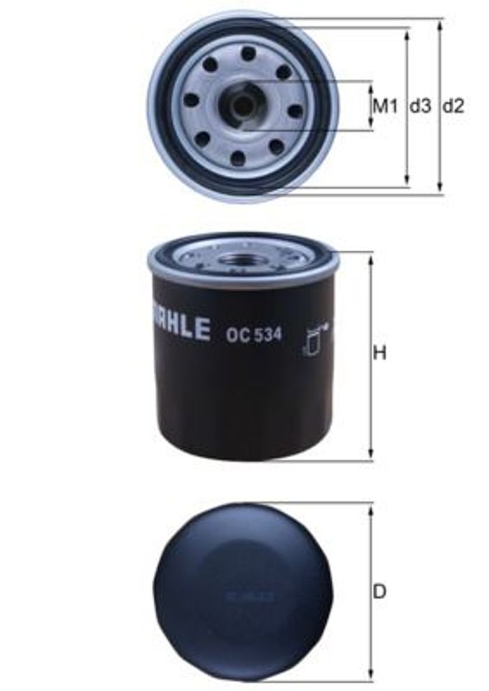 Ölfilter passt zu: CHERY QQ3; CHRYSLER PT CRUISER; CITROEN C1, C1 II; DAEWOO...
