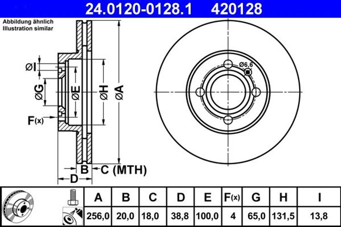 Bremsscheibe vorne L/R passt zu: SEAT AROSA, CORDOBA, CORDOBA VARIO, IBIZA II...