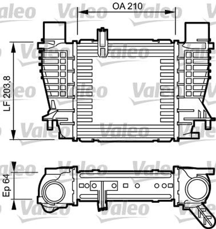 Ansaugluftkühler passt zu: NISSAN CUBE, JUKE, NOTE, NV200, NV200 / EVALIA; RE...