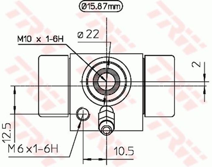 Radbremszylinder hinten L/R passt zu: AUDI 100 C2, 80 B1, 80 B2, 80 B3, 90 B2...