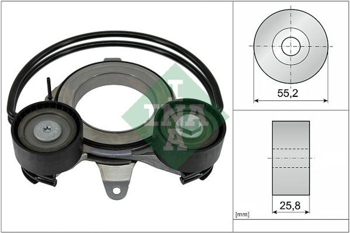 Keilriemenspanner passt zu: AUDI A4 ALLROAD B9, A4 B9, A5, A6 C8, A7, Q5, Q7...