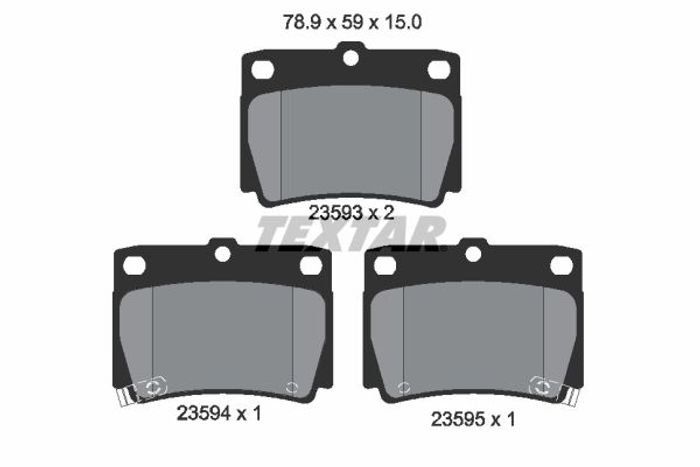 Bremsbelagsatz hinten , passt zu: MITSUBISHI PAJERO SPORT I, PAJERO SPORT II,...