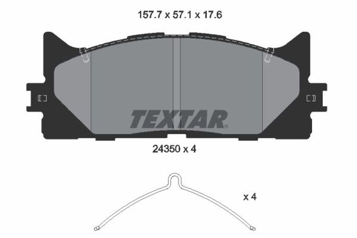 Bremsbelagsatz vorne , passt zu: LEXUS ES; TOYOTA AVALON, CAMRY 2.0-3.5 08.01