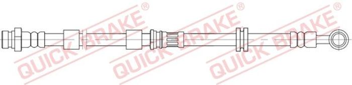 Bremsleitung elastisch vorne R (länge 615mm, M10x1) passt zu: CITROEN C4 AIRC...