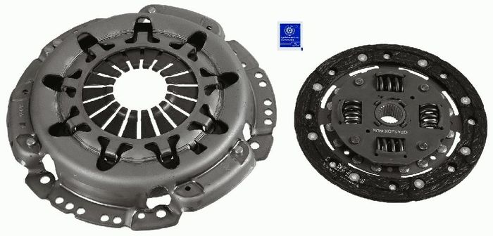 Kupplungssatz (kein Entriegelungslager, 190mm) passt zu: NISSAN MICRA III 1.0...
