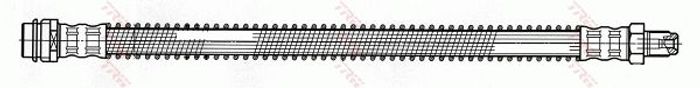 Bremsleitung elastisch hinten L/R (länge 268mm, M10x1/M10x1) passt zu: MERCED...