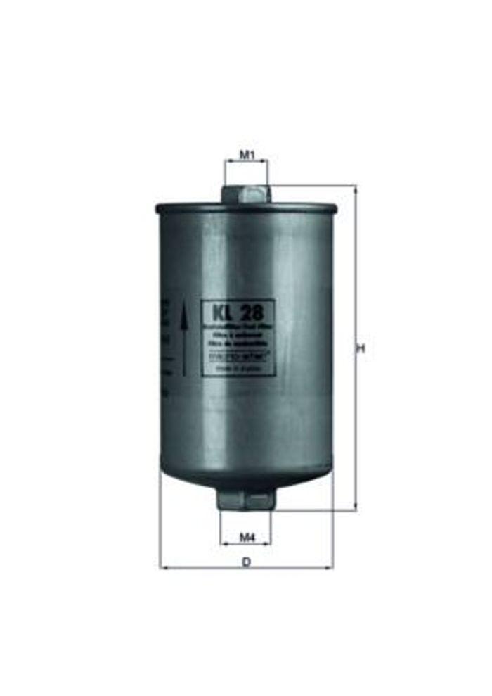 Kraftstofffilter passt zu: VOLVO 240; AUDI 100 C3, 100 C4, 200 C3, 80 B2, 80...