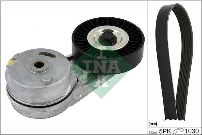 Satz der Rippenriemen (mit Rollen) passt zu: CADILLAC BLS; CHEVROLET ALERO, C...