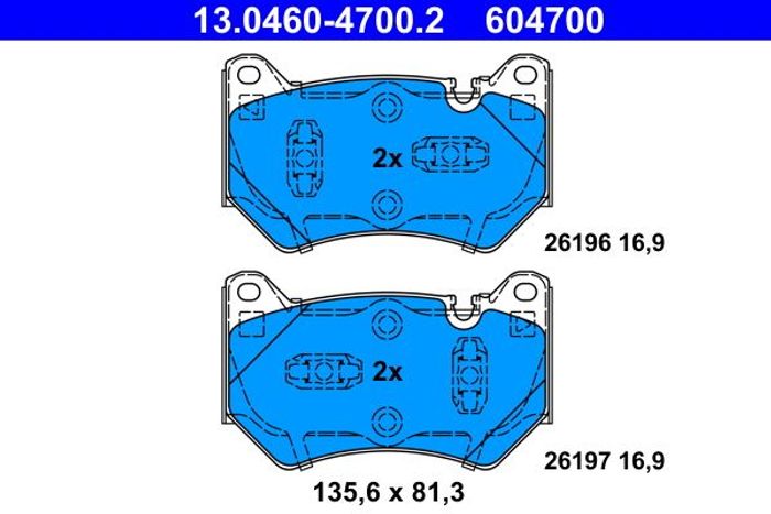 Bremsbelagsatz vorne , passt zu: AUDI Q5 2.0-3.0DH 06.16