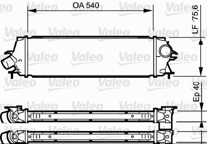 Ansaugluftkühler passt zu: OPEL VIVARO A; RENAULT TRAFIC II 2.0D/2.5D 04.03