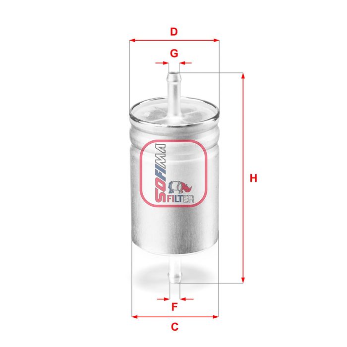Kraftstofffilter passt zu: ALFA ROMEO 164, 75; AUDI A6 C5, A6 C7; BMW 1502-20...