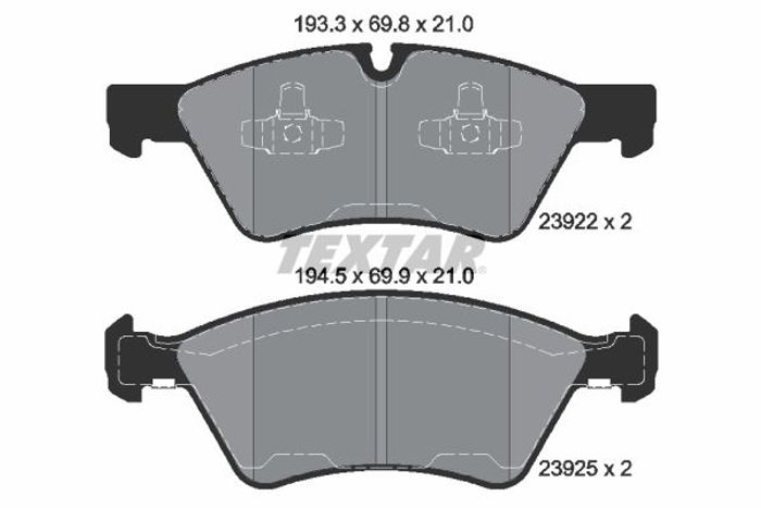 Bremsbelagsatz vorne , passt zu: MERCEDES E (W211), E T-MODEL (S211), G (W463...