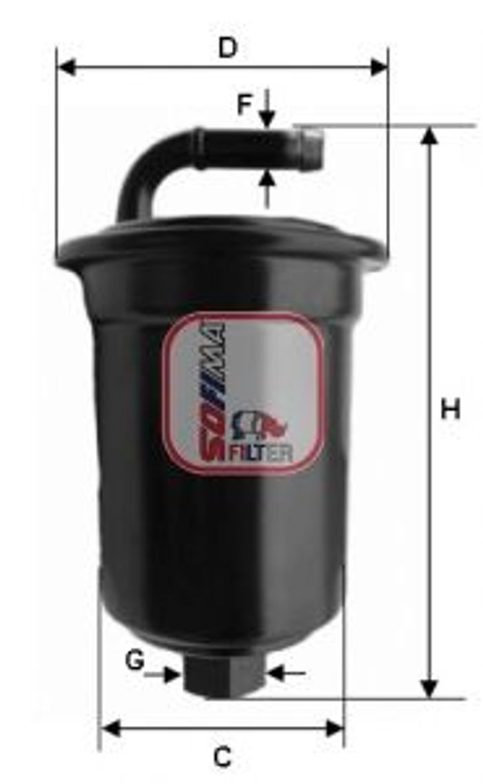 Kraftstofffilter passt zu: DAIHATSU HIJET 1.0/1.3 07.94-10.05
