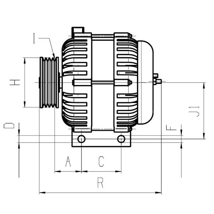 Alternator (14V, 150A, (en) new with a deposit) passt zu: VOLVO C70 II, S40 I...