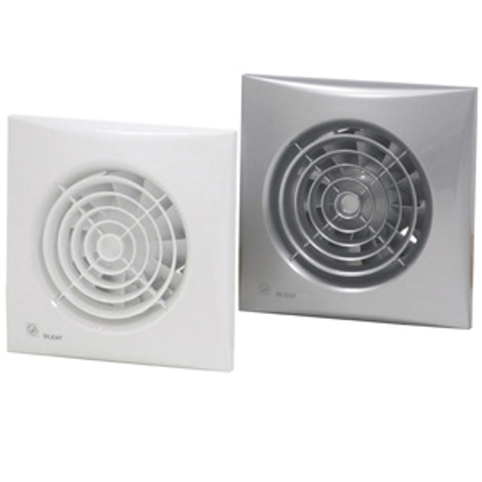 S&P SILENT-100 SILVER  CHZ - Kleinraum-Ventilator, Feuchte, Nachlauf - 5210322300