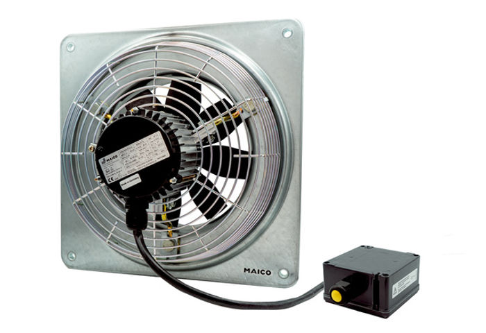 Axial-Wandventilator EZQ 20/4-E Ex t Platte, Wechselstrom, StaubEx, DN200 von Maico - 0083.0217