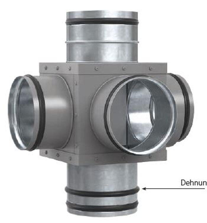 S&P RSG-160/80 VLR - Rauch-Schutz-Gehäuse, 3 Abzweige - 8209577009