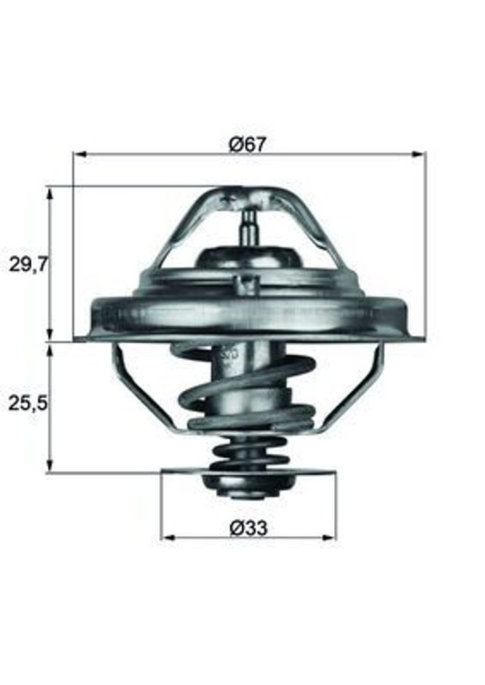Thermostat, Kühlmittel