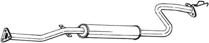 Mittelschalldämpfer