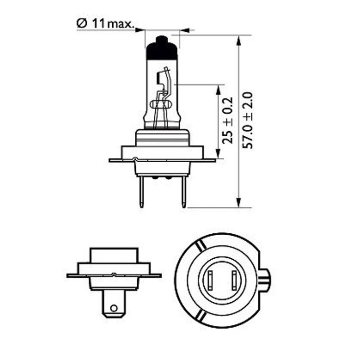 Glühlampe, Fernscheinwerfer