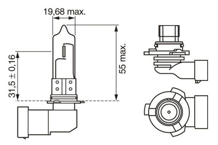 Glühlampe, Fernscheinwerfer