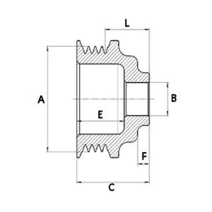 Riemenscheibe, Generator