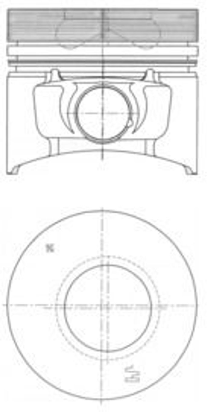 Kolben (durchmesser 94,5mm, +0,50) passt zu: AHLMANN AL100, AL100T, AL100TI,...