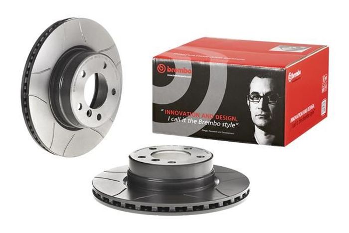 Bremsscheibe, BREMBO Max, 1Stück, geschlitzt, vorne ; L/R, außendurchmesser 3...