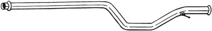 Auspuffrohr mitte passt zu: PEUGEOT 607 2.0D/2.2D 02.00-02.06