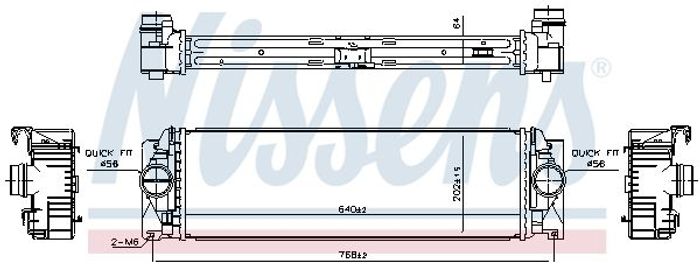 Ansaugluftkühler passt zu: MERCEDES SPRINTER 3,5-T (B906), SPRINTER 3-T (B906...