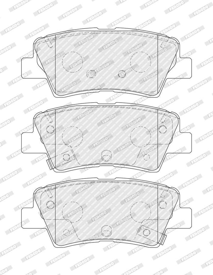 Bremsbelagsatz hinten/vorne , passt zu: KIA CARENS IV, CEE'D, CERATO III, CER...