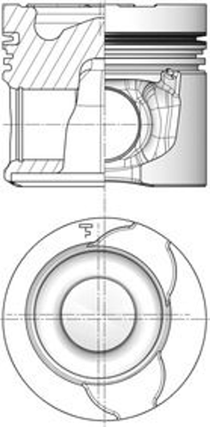 Kolben (durchmesser 98mm, STD) passt zu: DEUTZ TCD 3.6 L4