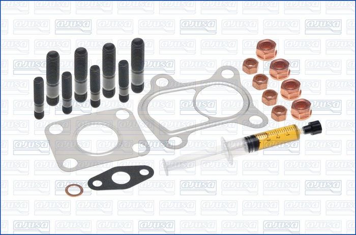 Montageset der Turbokompressors (mit Dichtungen) passt zu: HYUNDAI ELANTRA II...