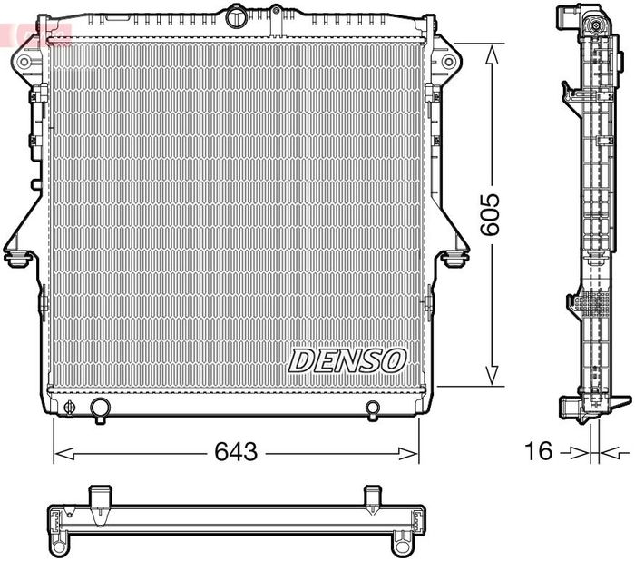 Kühler Motor (automatikgetriebe/mit mechanischer getriebe) passt zu: FORD RAN...